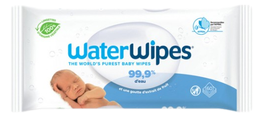 WATERWIPES LINGETTE BIODÉGRADABLE BÉBÉ  